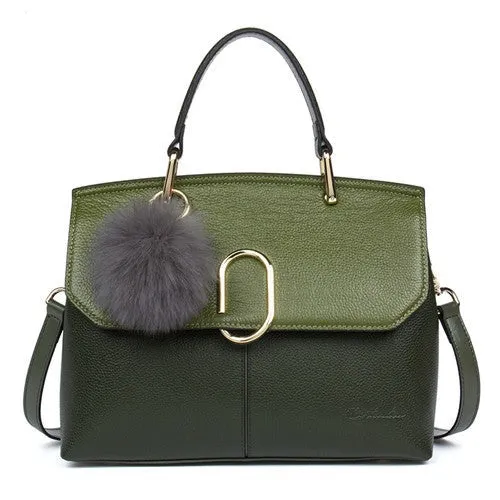 ☀ Women's Genuine Leather Designer Handbag
