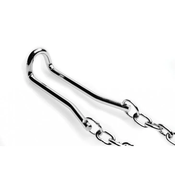 0236M   Ball Stretcher Hook with Weights Extreme Male Testicle Stretching & CBT Device