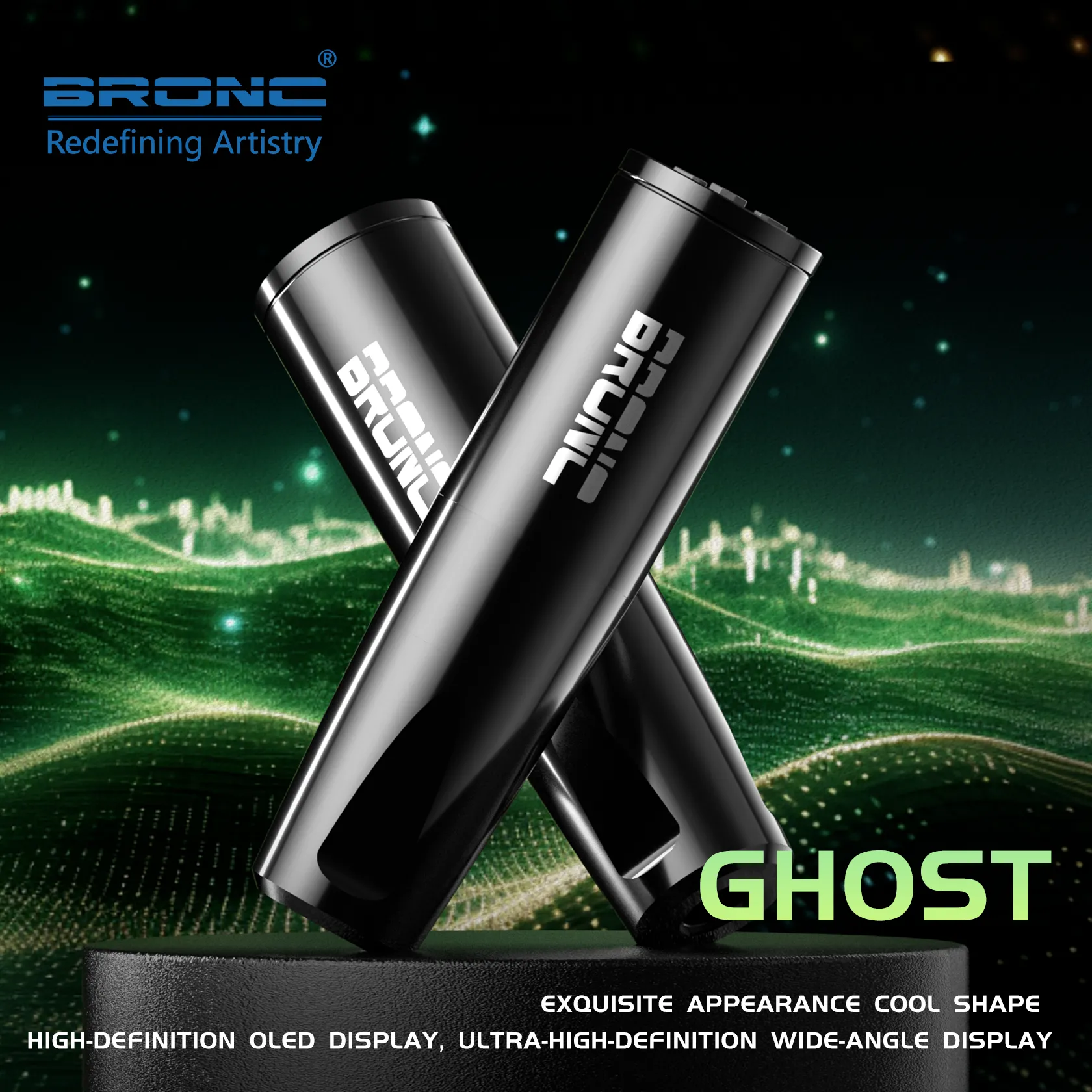 2024 BRONC Tattoo Pen Machine GHOST SMP Wireless