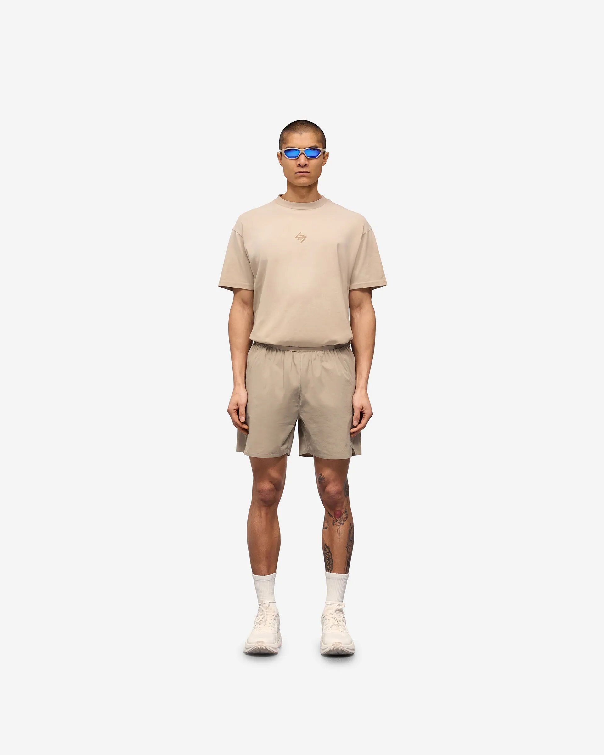 247 Training Shorts - Pebble