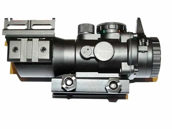 4x32 Scope w. red/green cross and fibreoptics