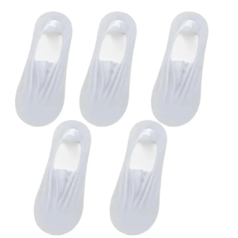 5 Pairs Women's Invisible Non-Slip Boat Socks