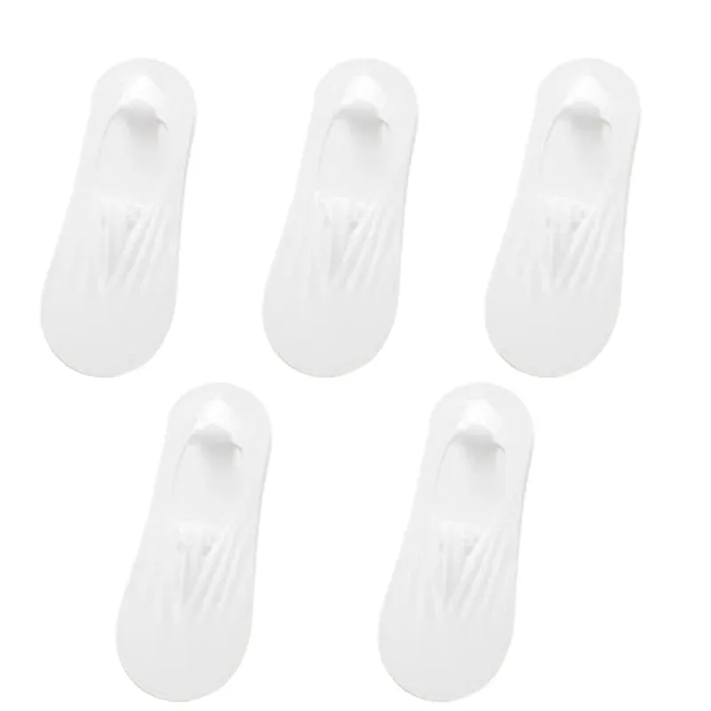 5 Pairs Women's Invisible Non-Slip Boat Socks