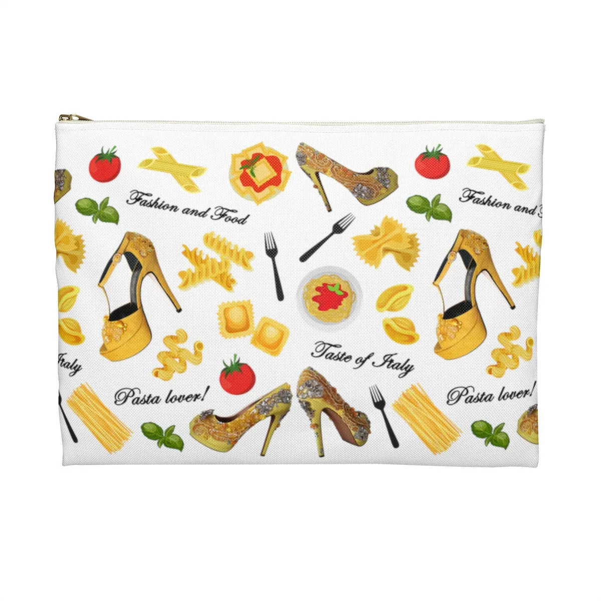 Accessory Pouch 'Pasta and shoes'