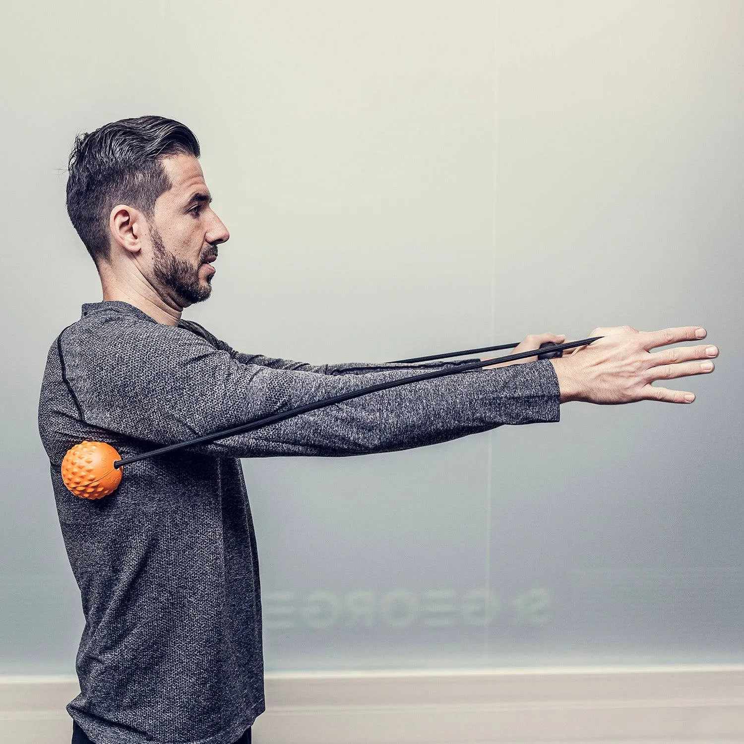 activelife - HighTrainer, Double Lacrosse Balls Massager for Deep Tissue Massage, Gaming Accessory for Comfort, Stretching and Exercise Resistance Band for the Back, Neck and Shoulders,  Muscle Recovery and Pain Relief Tool
