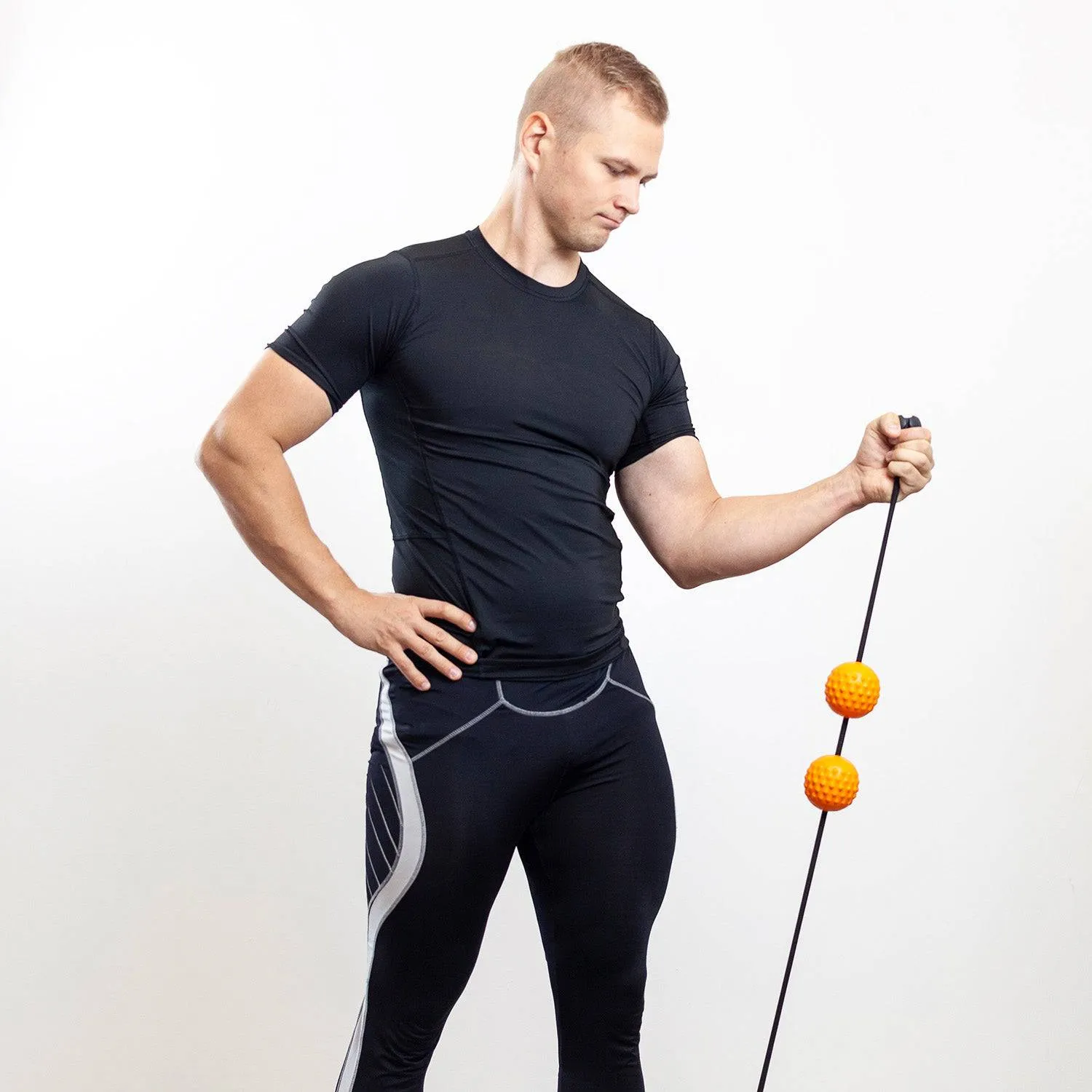 activelife - HighTrainer, Double Lacrosse Balls Massager for Deep Tissue Massage, Gaming Accessory for Comfort, Stretching and Exercise Resistance Band for the Back, Neck and Shoulders,  Muscle Recovery and Pain Relief Tool