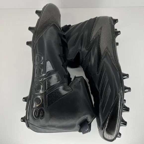 Adidas Freak Carbon High-Top Men's Size 17 Football Cleats Solid Black BW0868
