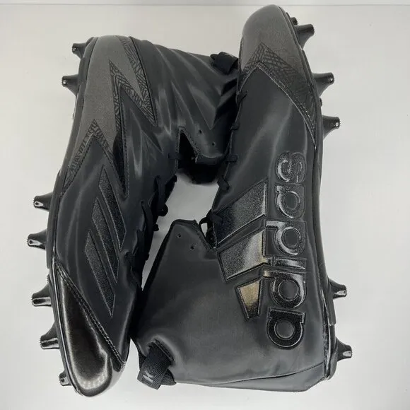 Adidas Freak Carbon High-Top Men's Size 17 Football Cleats Solid Black BW0868