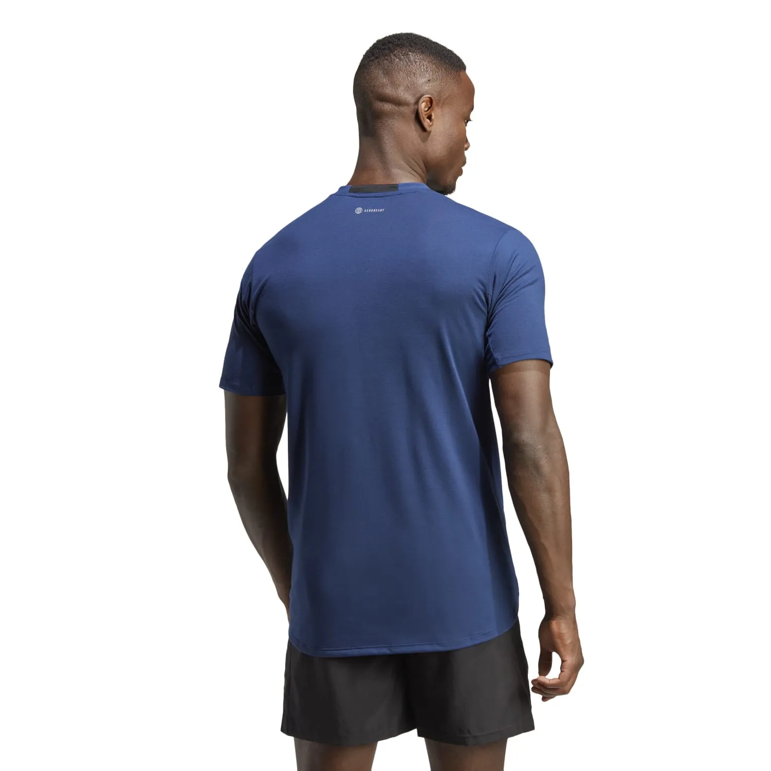 Adidas Men Designed For Training Tee Dark Blue IC2017