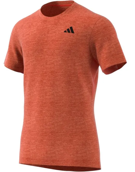 ADIDAS Mens Freelift Badminton T-Shirt - Red