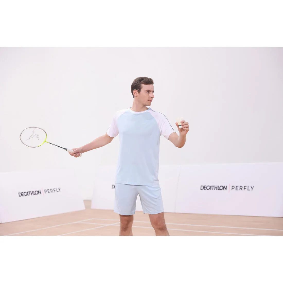 ADULT BADMINTON RACKET BR SENSATION 190 YELLOW GREEN