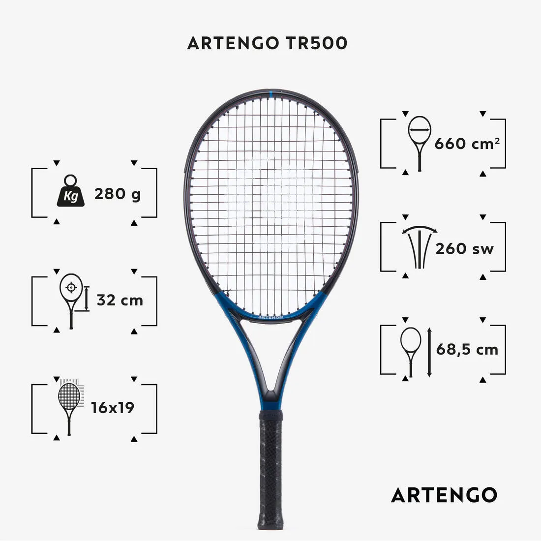 Adult Tennis Racket TR500
