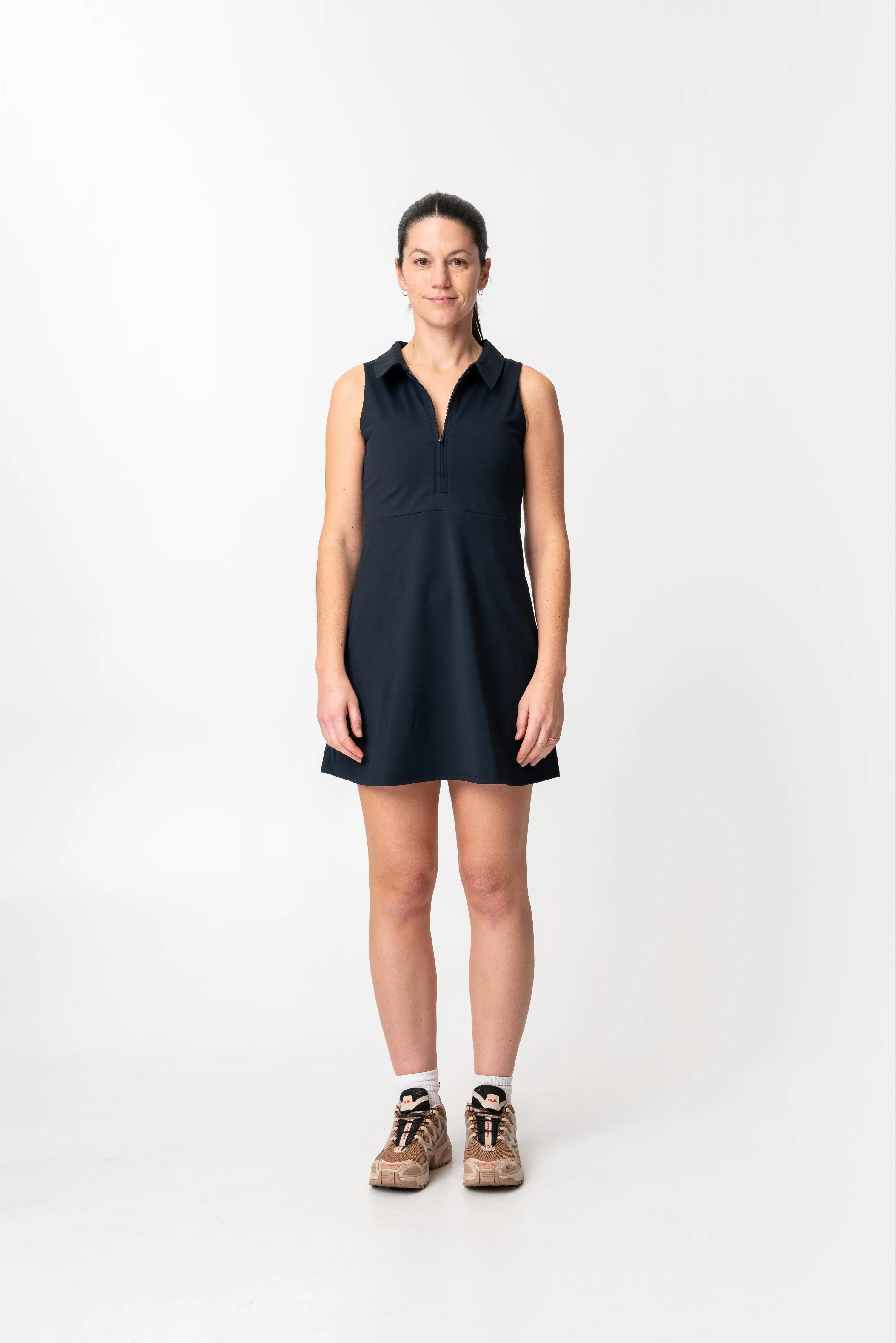 adventure performance sleeveless collared dress