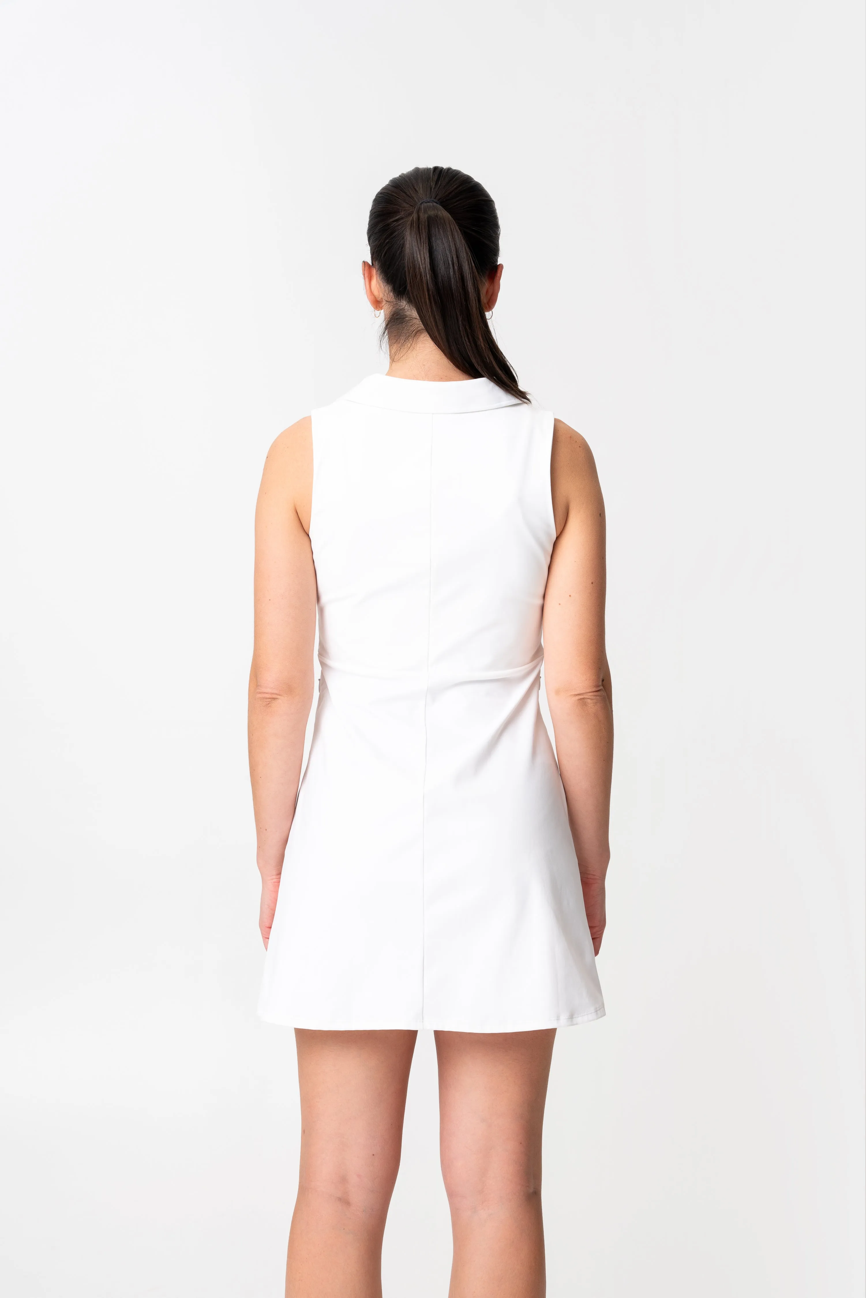 adventure performance sleeveless collared dress