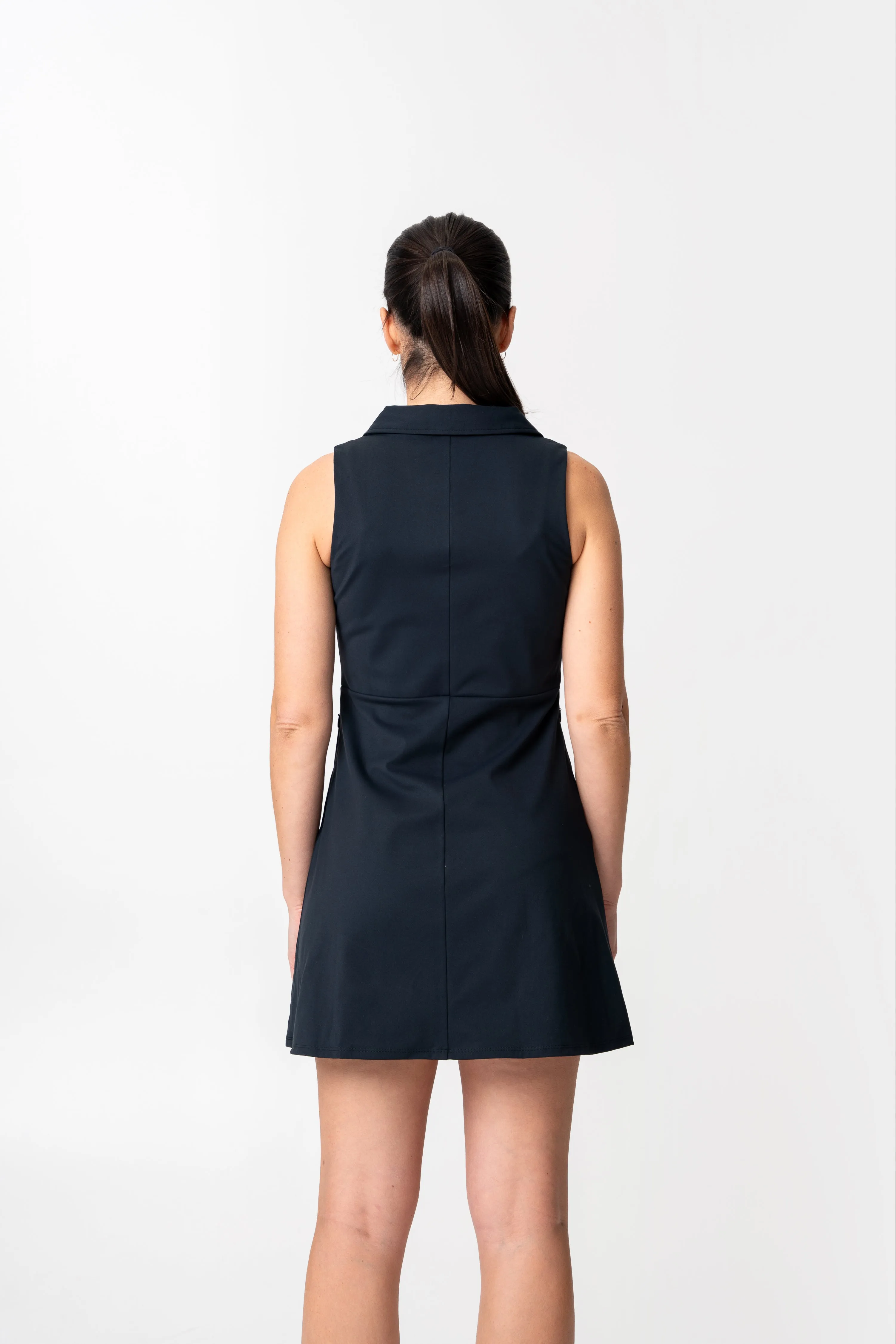 adventure performance sleeveless collared dress