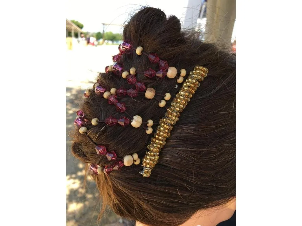 African Butterfly Wire Hair Clip - 9 Tong 716