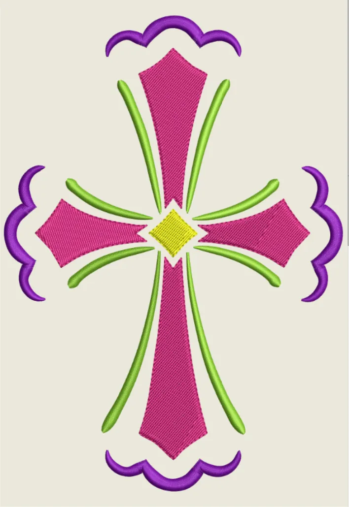 AGD 9844 Easter Cross Filled
