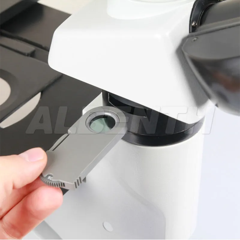 Albenth 40X-400X Trinocular Inverted Metallurgical Microscope with Polarization