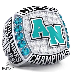Aliso Niguel Boys Lacrosse 2022 Championship Ring - Design 1.3