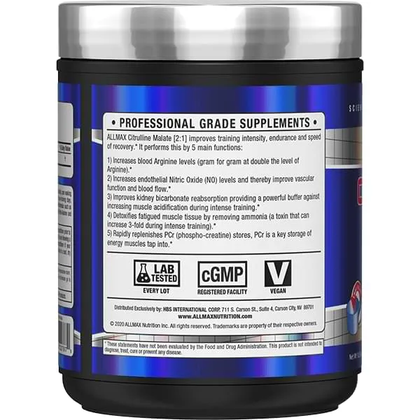 ALLMAX CITRULLINE MALATE 2:1 300G