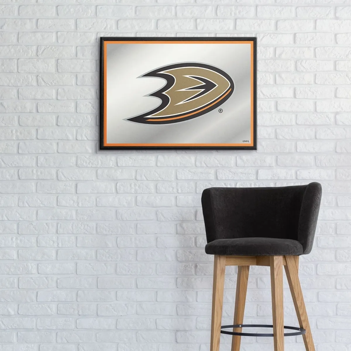 Anaheim Ducks: Framed Mirrored Wall Sign