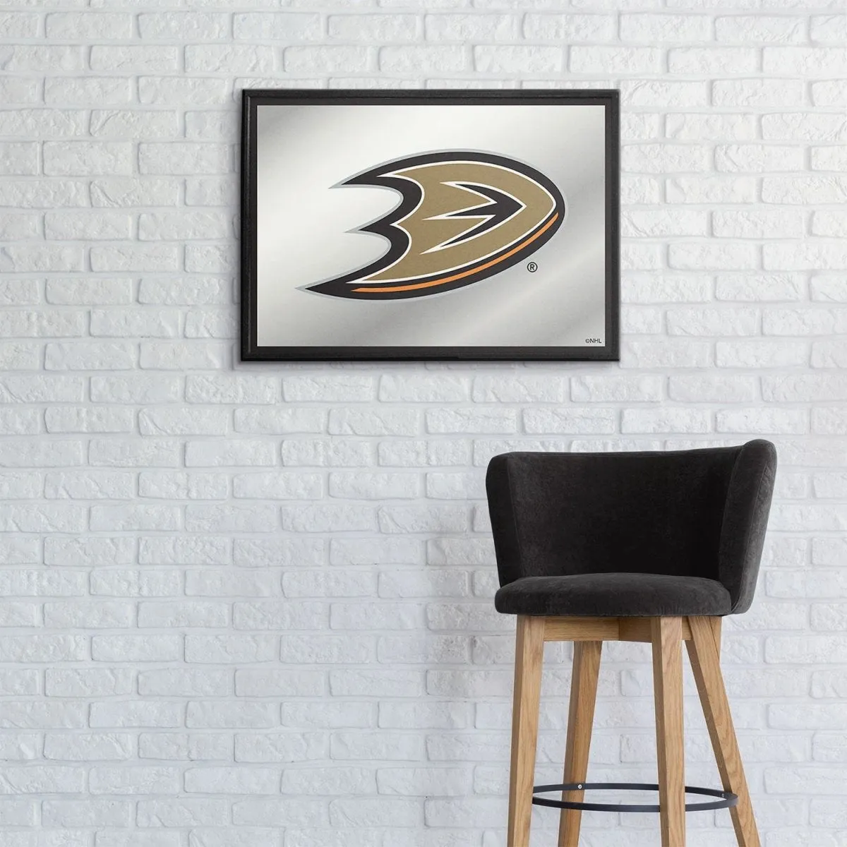 Anaheim Ducks: Framed Mirrored Wall Sign