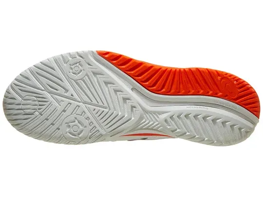 Asics Gel Resolution 9 2E Wh/Blue/Or Men's Tennis Shoes - 2023 NEW ARRIVAL