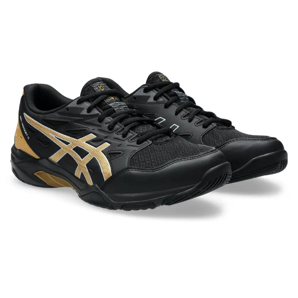 Asics Gel Rocket 11 Wide Men's Indoor Court Shoe (Black/Piedmont Grey)