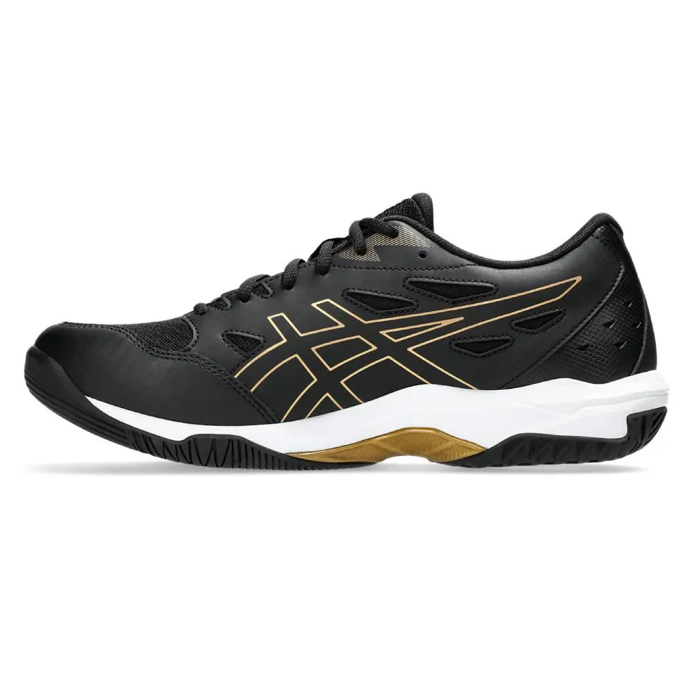 Asics Gel Rocket 11 Wide Men's Indoor Court Shoe (Black/Pure Gold)
