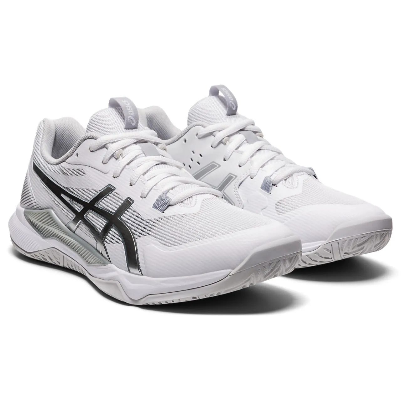 Asics Gel Tactic Women's Indoor Court Shoe (White/Silver)