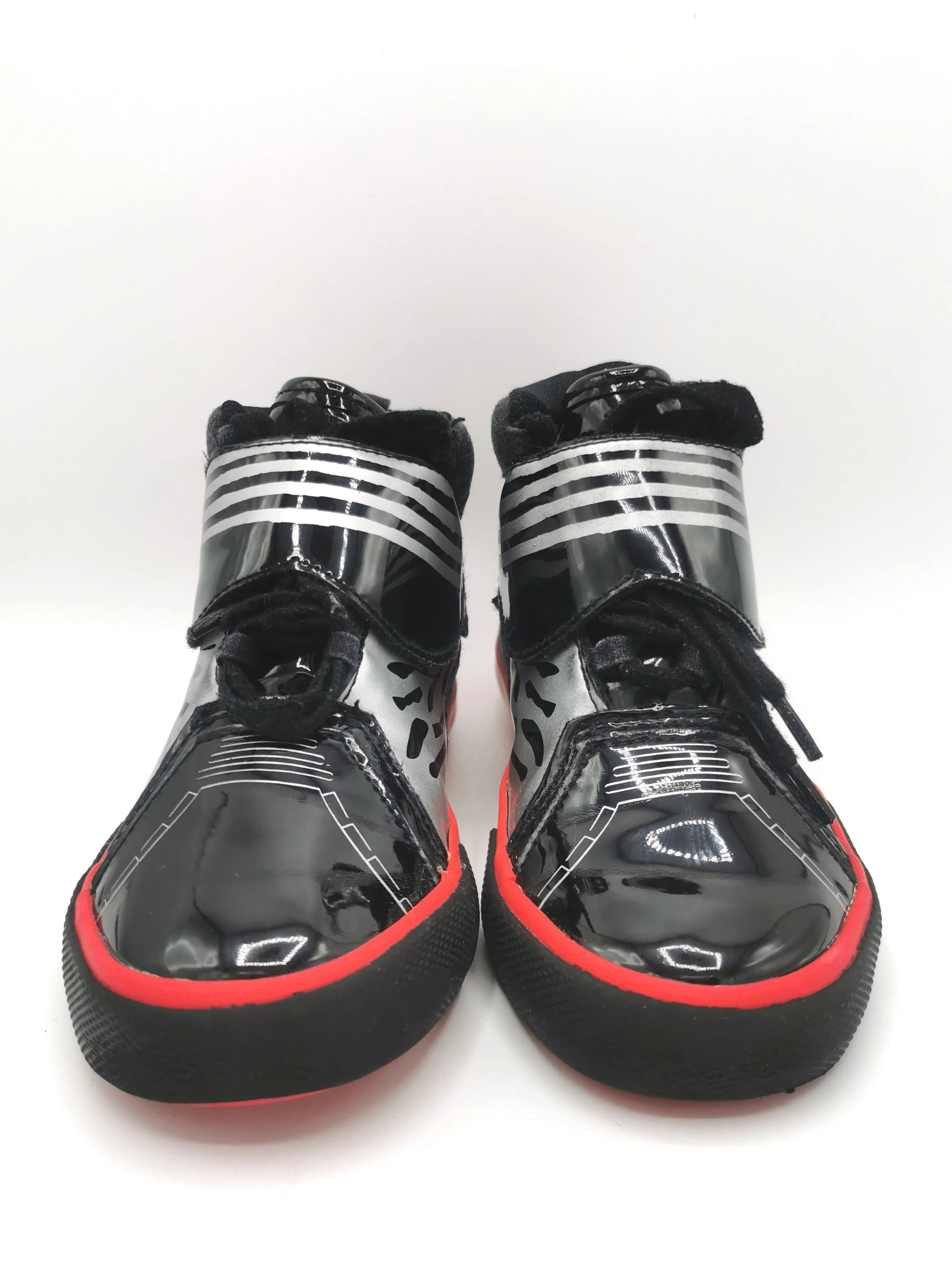 BOY SIZE YOUTH 11 - DISNEY, Star Wars Velcro High-top Shoes VGUC B19