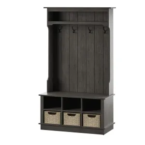 Bridget Hall Tree with Open Storage Sand & Stable™ Color: Weathered Gray