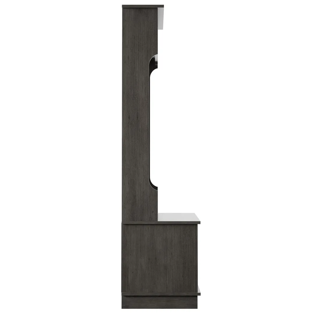 Bridget Hall Tree with Open Storage Sand & Stable™ Color: Weathered Gray