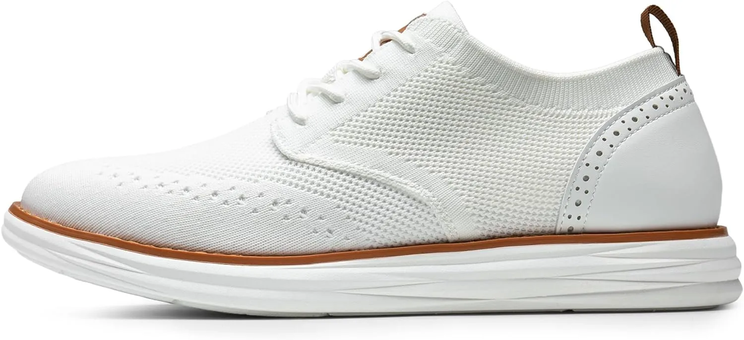 Bruno Marc Men's KnitFlex Craft Mesh Oxfords Sneakers Casual Dress Lace-Up Lightweight Walking Shoes