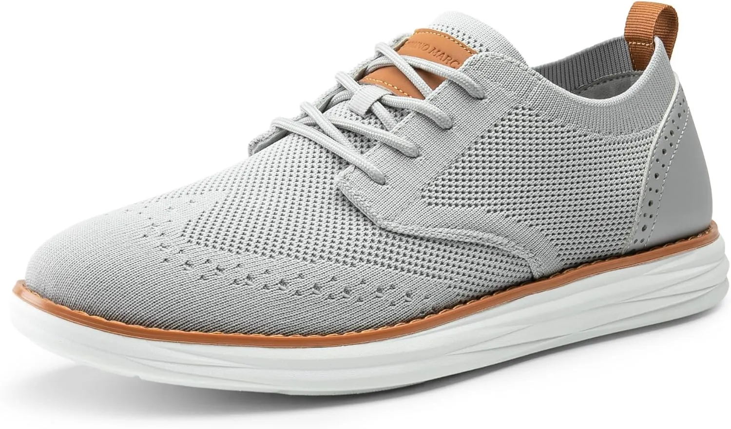 Bruno Marc Men's KnitFlex Craft Mesh Oxfords Sneakers Casual Dress Lace-Up Lightweight Walking Shoes