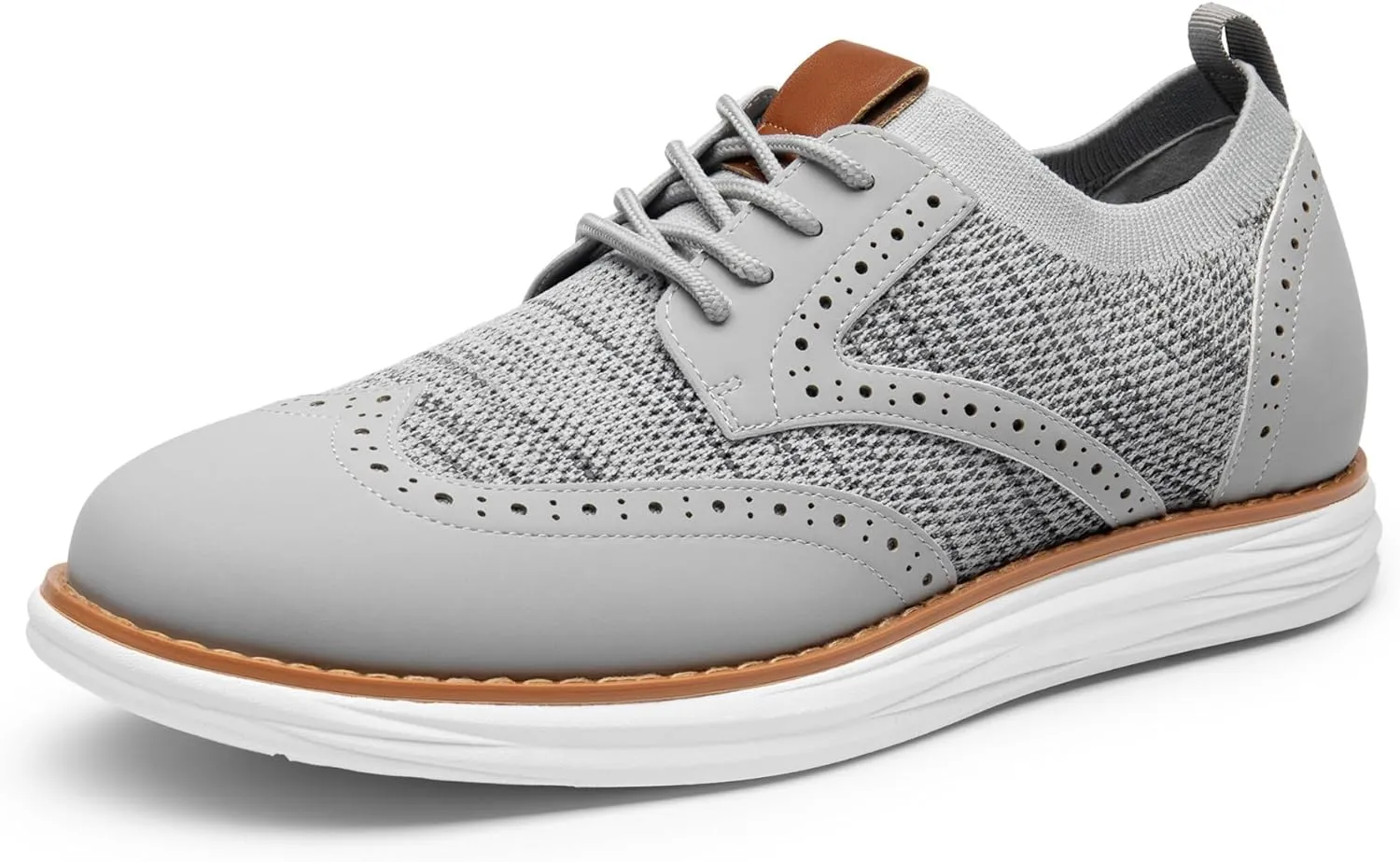 Bruno Marc Men's KnitFlex Craft Mesh Oxfords Sneakers Casual Dress Lace-Up Lightweight Walking Shoes