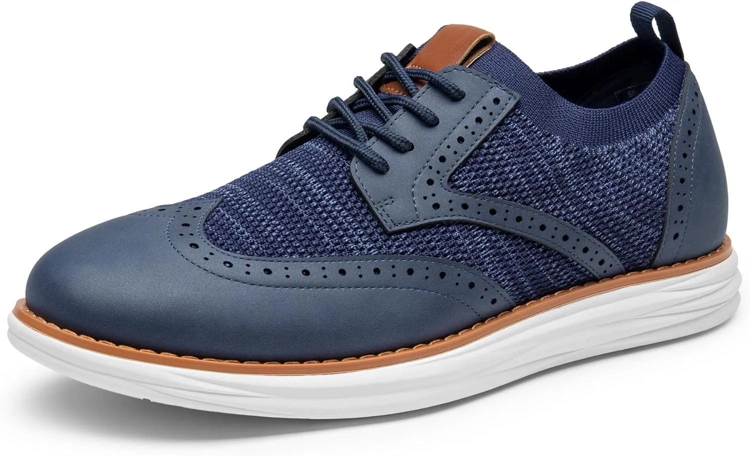 Bruno Marc Men's KnitFlex Craft Mesh Oxfords Sneakers Casual Dress Lace-Up Lightweight Walking Shoes