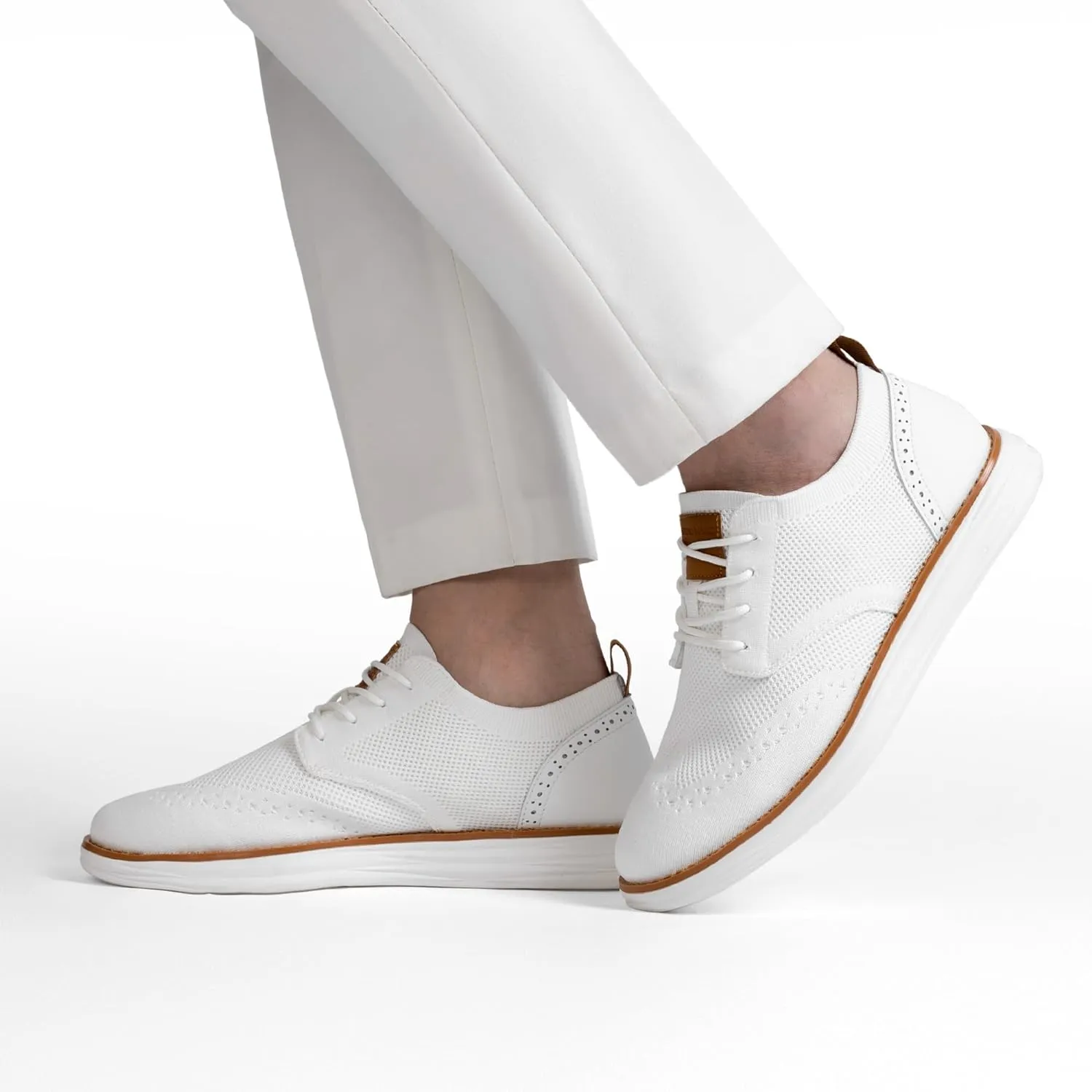 Bruno Marc Men's KnitFlex Craft Mesh Oxfords Sneakers Casual Dress Lace-Up Lightweight Walking Shoes