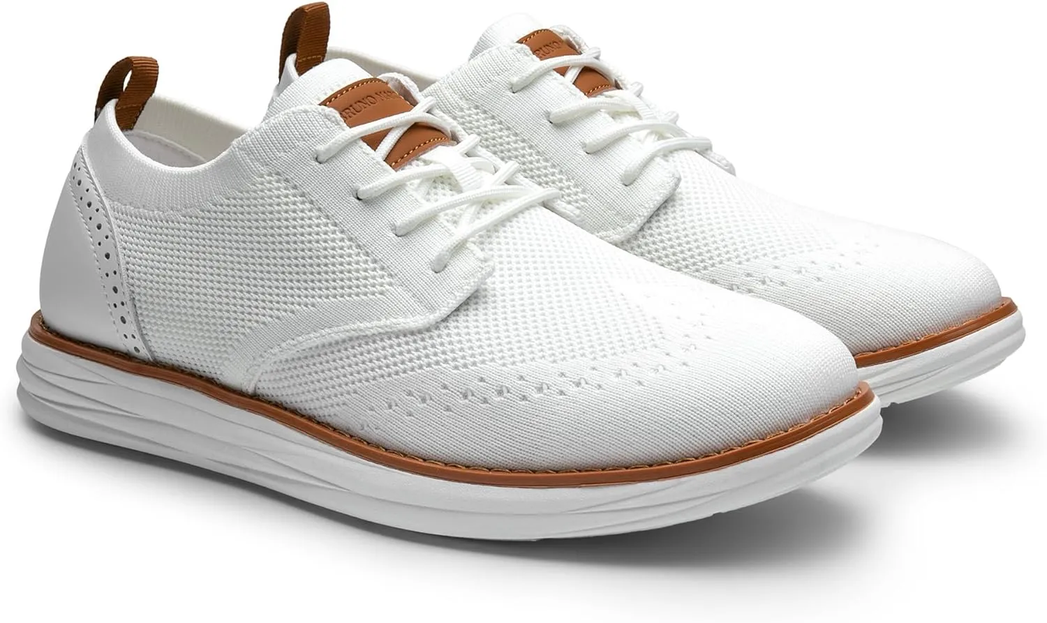 Bruno Marc Men's KnitFlex Craft Mesh Oxfords Sneakers Casual Dress Lace-Up Lightweight Walking Shoes