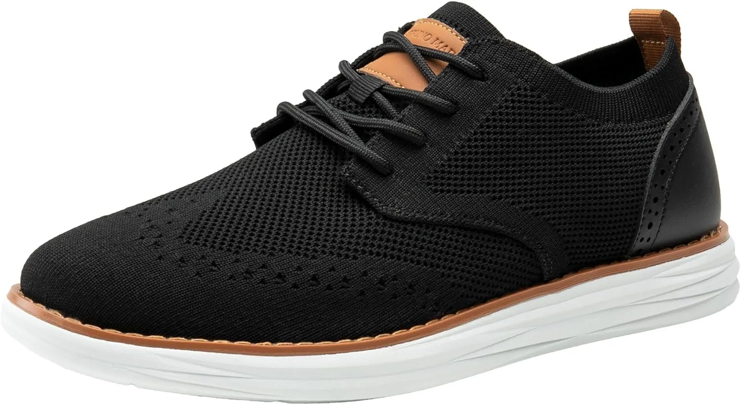 Bruno Marc Men's KnitFlex Craft Mesh Oxfords Sneakers Casual Dress Lace-Up Lightweight Walking Shoes