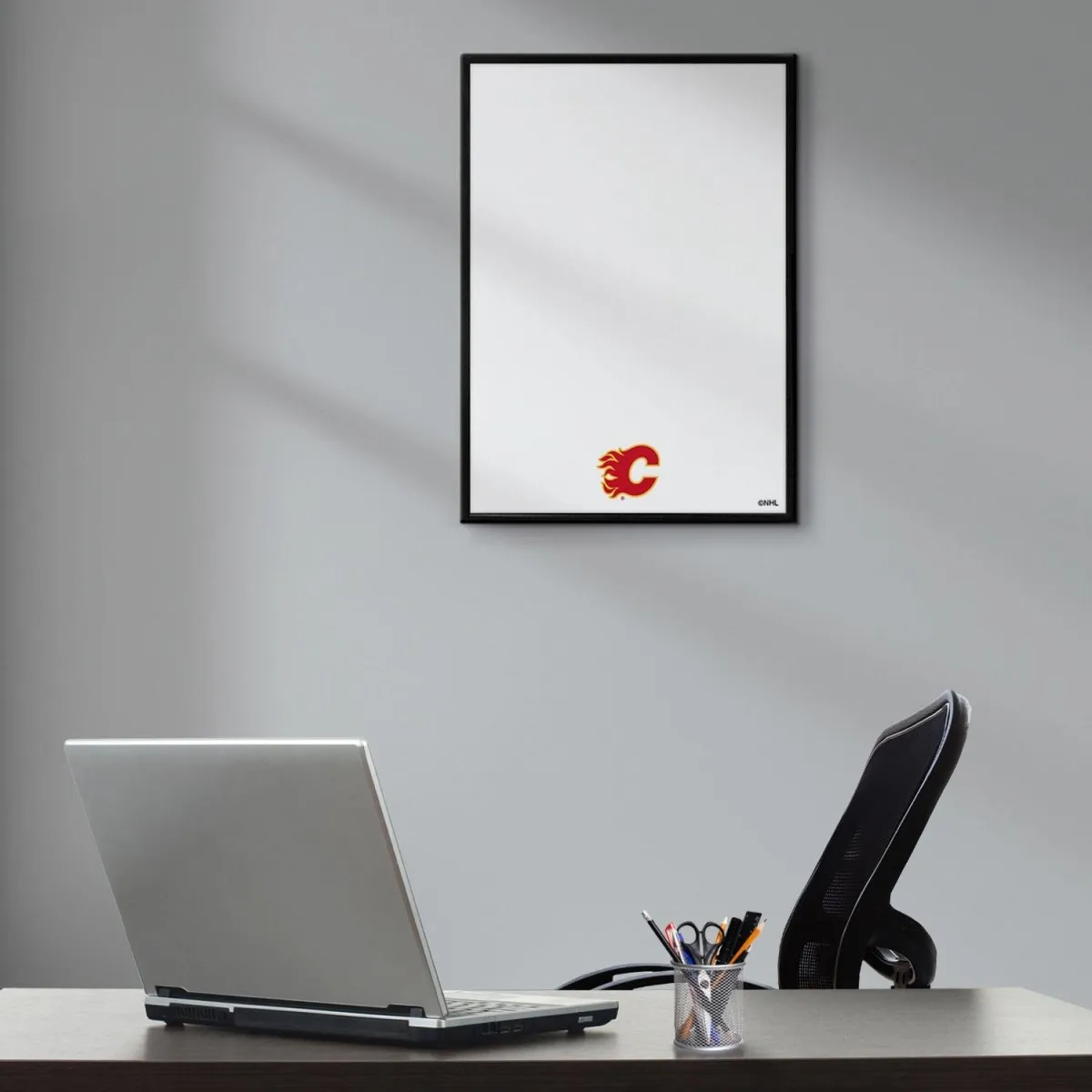 Calgary Flames: Framed Dry Erase Board