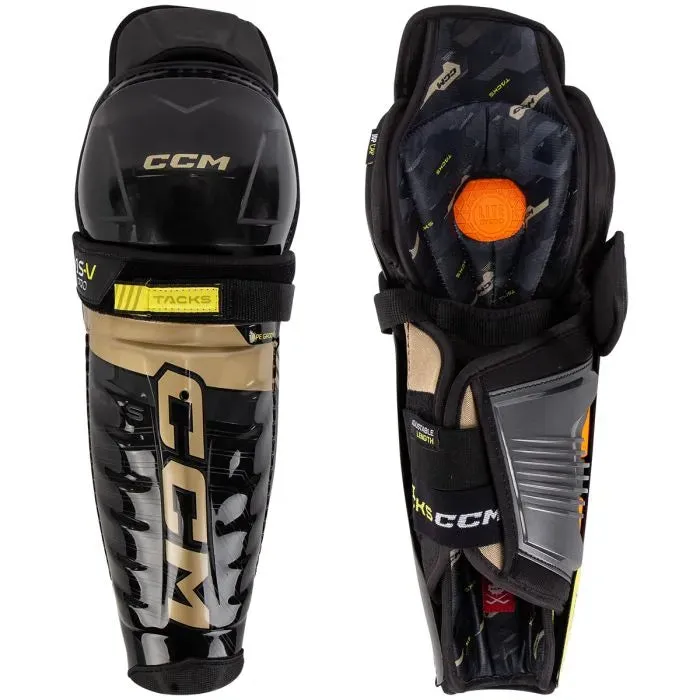 CCM TACKS AS-V PRO HOCKEY SHIN GUARDS - SENIOR