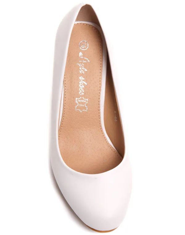 Chaussures femme Style Shoes: Escarpins Blancs