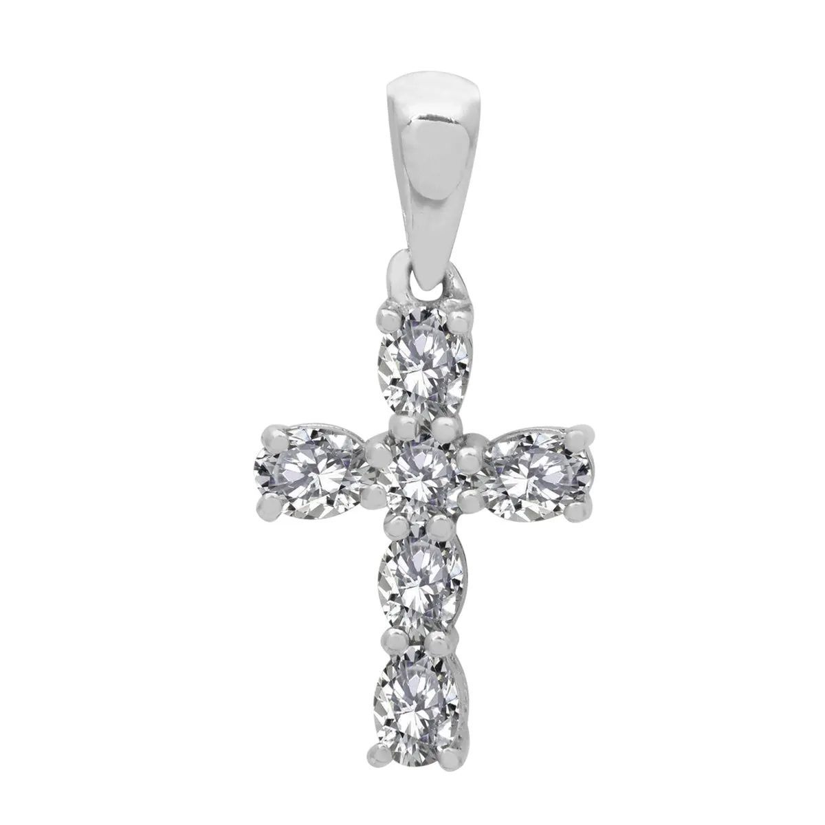 Christian Cross Multi Choice Gemstone Pendant