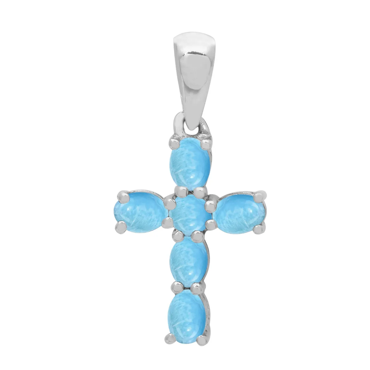 Christian Cross Multi Choice Gemstone Pendant