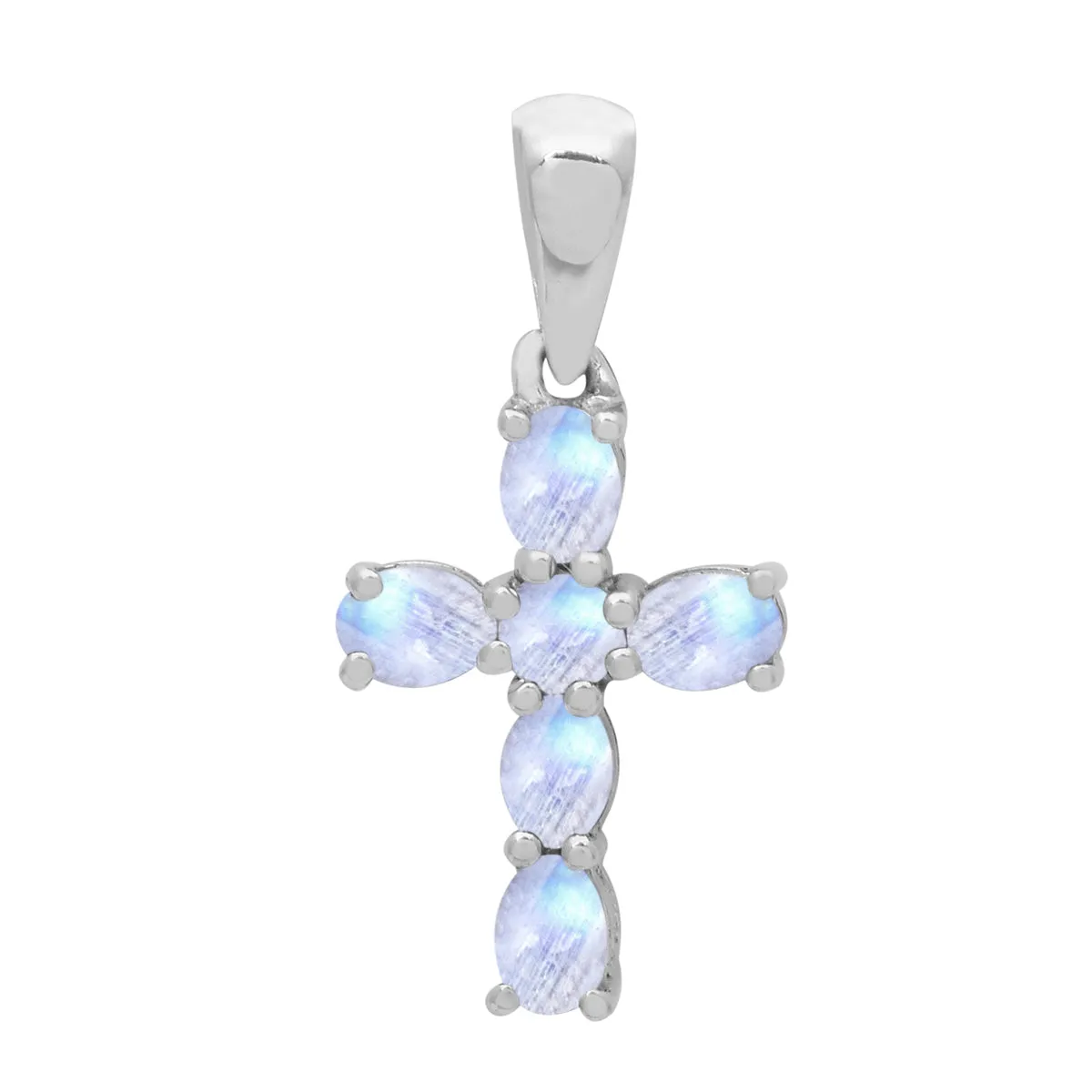 Christian Cross Multi Choice Gemstone Pendant