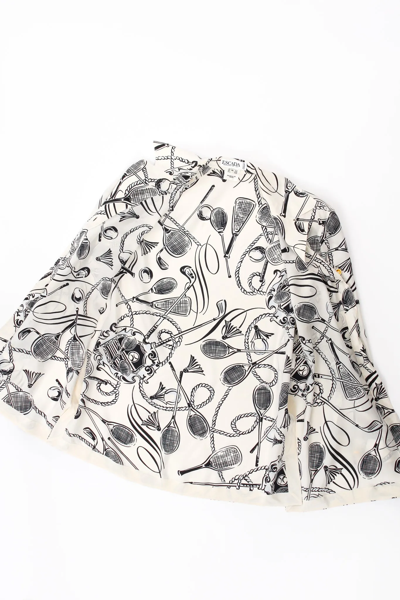 Club Sport Print Silk Shirt