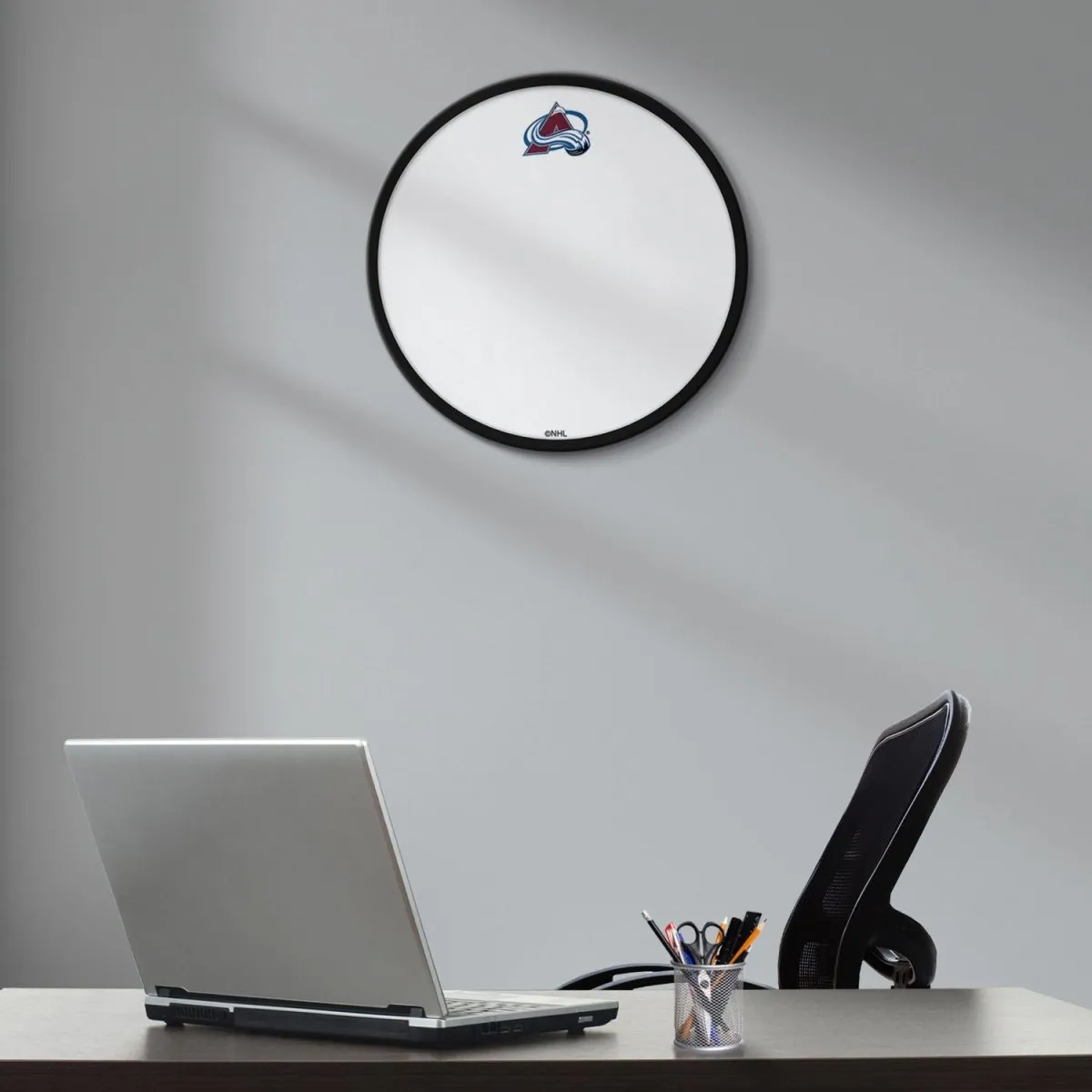 Colorado Avalanche: Modern Disc Framed Dry Erase Board