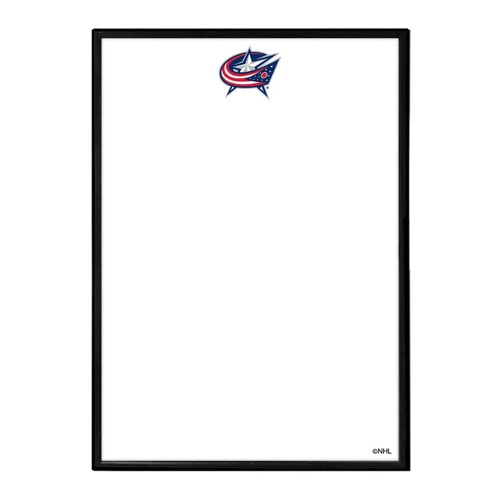 Columbus Blue Jackets: Framed Dry Erase Board