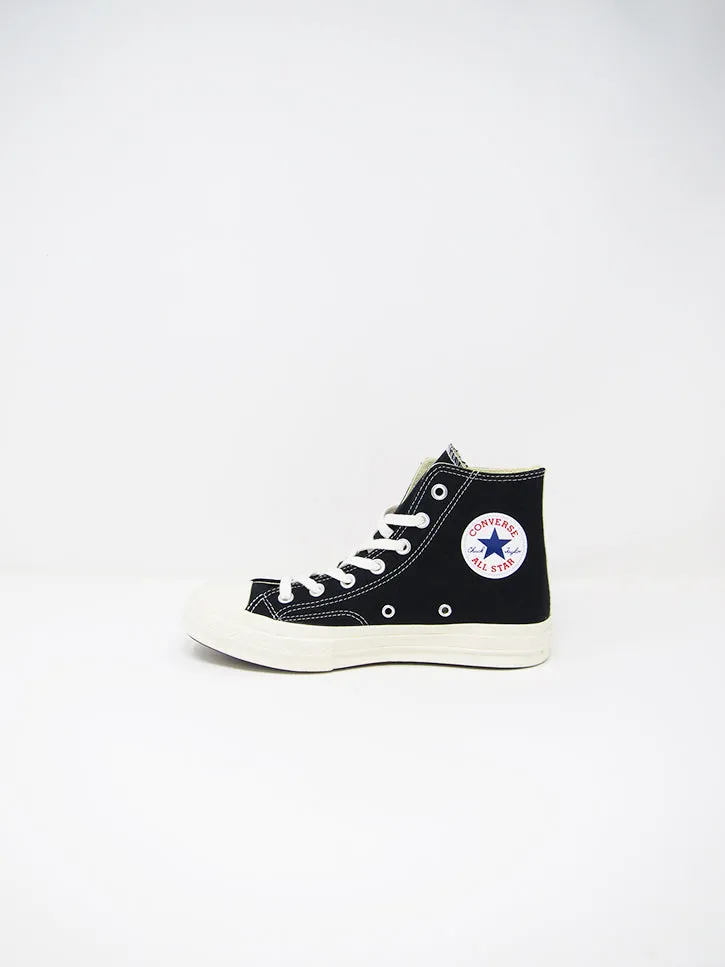 Comme des Garçons PLAY Converse, Black Single Heart
